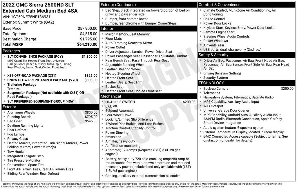 gmc sierra 2500hd 2022 1GT59NE78NF136931 image gmc sierra 2500hd 2022 1GT59NE78NF136931 image